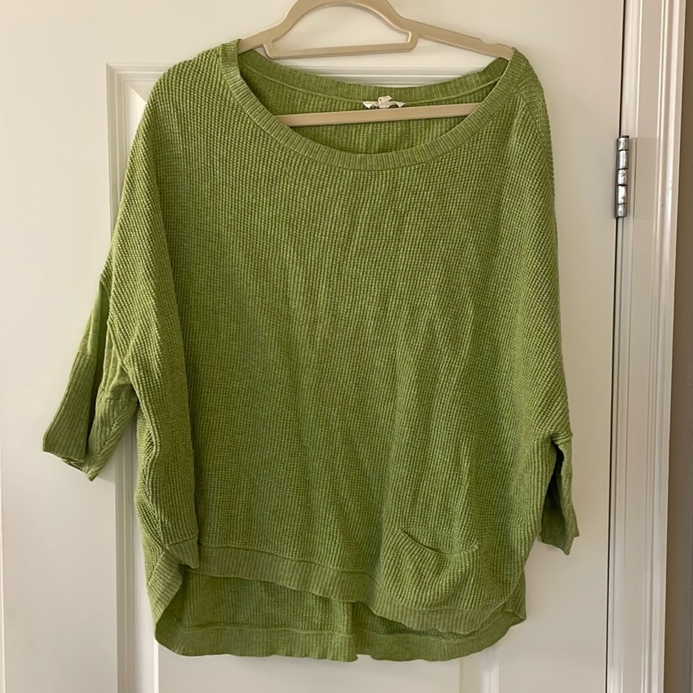 Eileen Fisher light green size large top